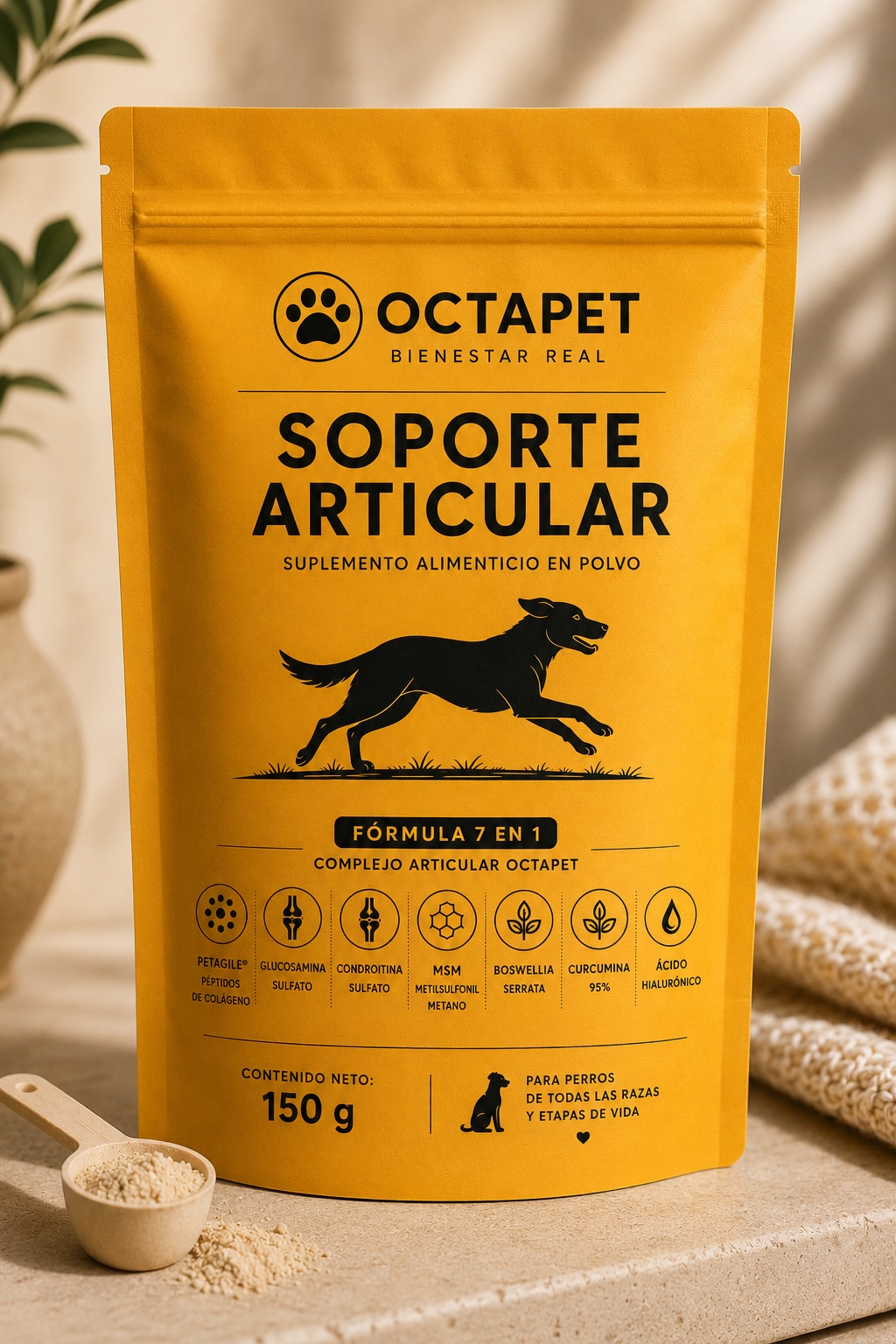 Suplemento de soporte articular para perros Octapet