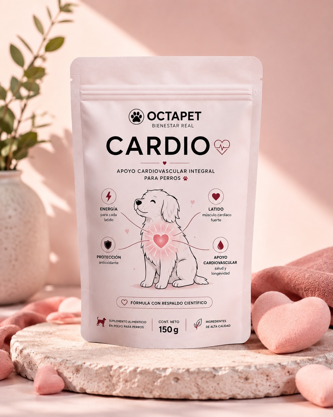 Suplemento cardiovascular Cardio de Octapet para perros