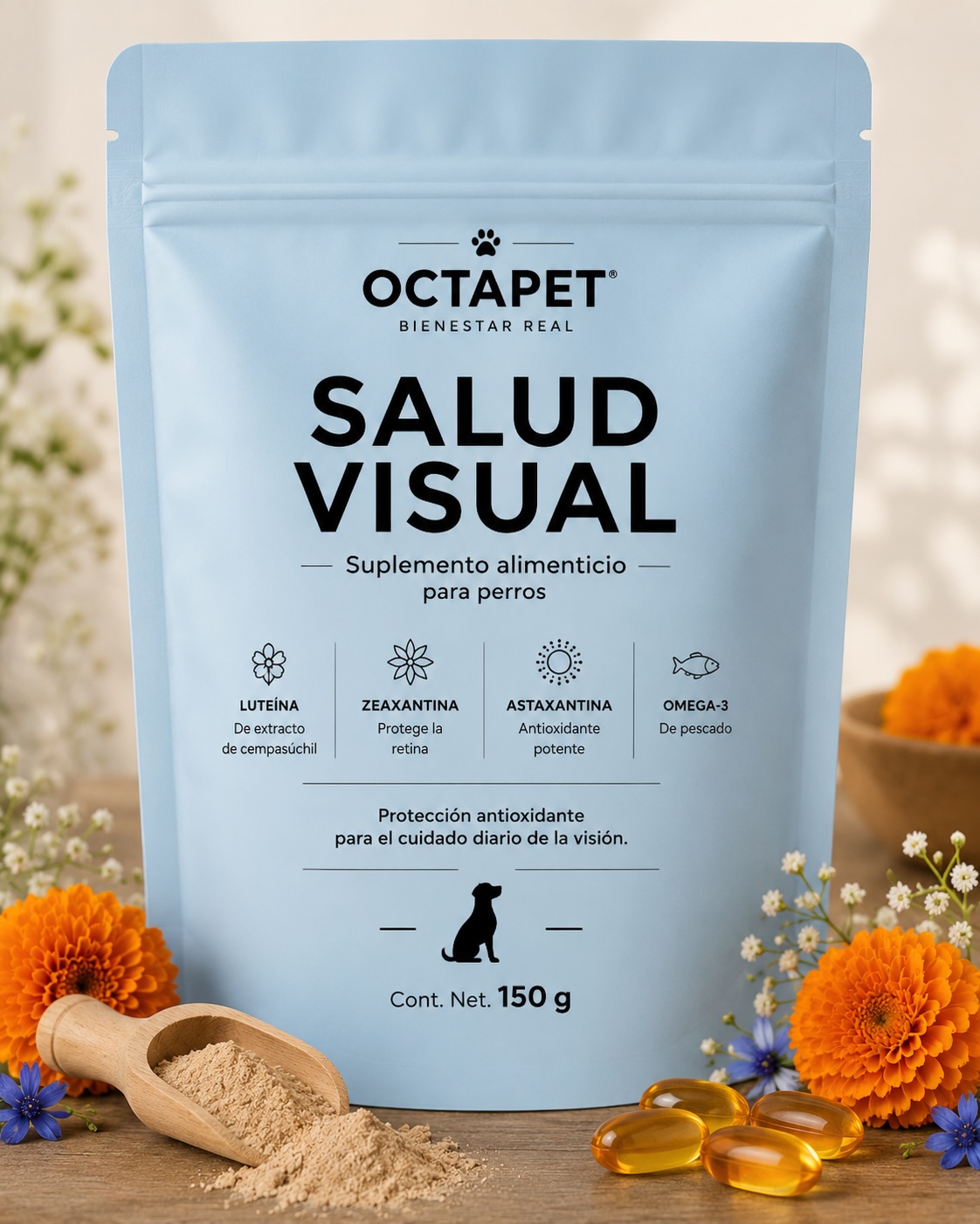 Suplemento Salud Visual Octapet para perros